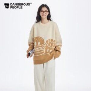 Dangerous People Burger and Fries Sweater